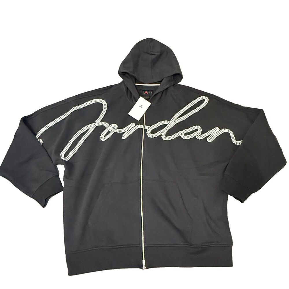 Jordan MVP Sweatshirt Hoodie Men's Size 2 XL Black HF9296-045